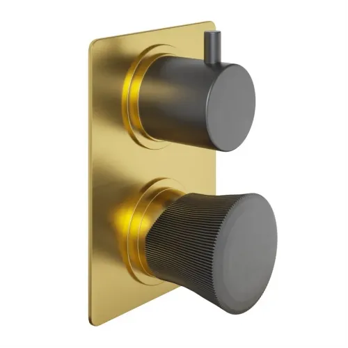 Смеситель для ванны PAINI Domus встраиваемый, брашированное золото PVD (PJ)