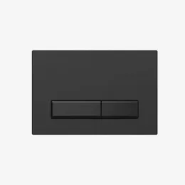 Клавиша двойного смыва URBATEC прямоугольные кнопки, черный матовый