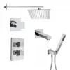 Комплект на 3 потребителя с термостатом Grazia PAINI, для ванны/душа, хром
