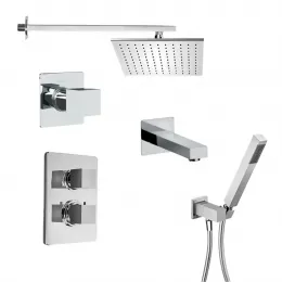 Комплект на 3 потребителя с термостатом Grazia PAINI, для ванны/душа, хром