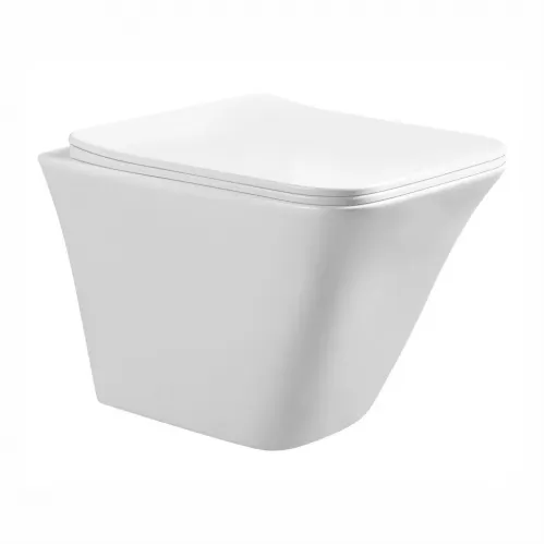 Унитаз подвесной URBATEC GRAZIA, безободковый с сиденьем микролифт