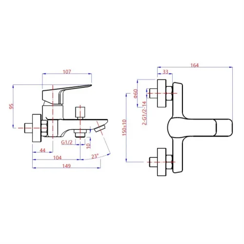 Комплект смесителей PAINI Viva Style 3в1, для раковины и ванны с лейкой