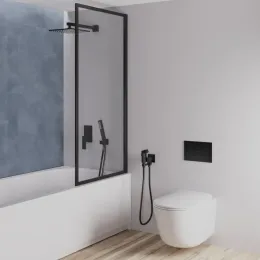 Кронштейн для верхнего душа PAINI 300 мм. квадратный, черный брашированный PVD (PZ)