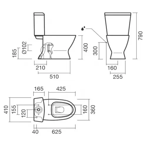 Унитаз-компакт Sanitana KAPA