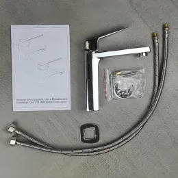 Смеситель для раковины PAINI Bari без донного клапана, хром (CR)