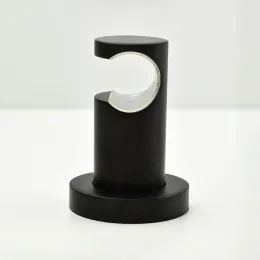 Держатель для лейки, PAINI фиксированный, круглый, брашированный чёрный PVD