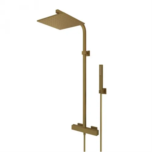 Душевая система PAINI Dax-R с термостатом, брашированное золото PVD (PJ)