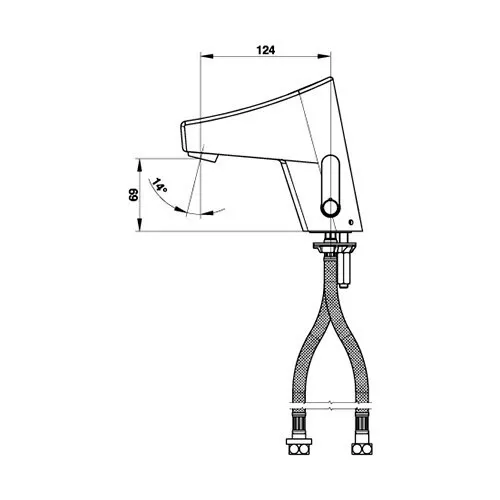 Смеситель порционный Presto Touch 56602 для раковины