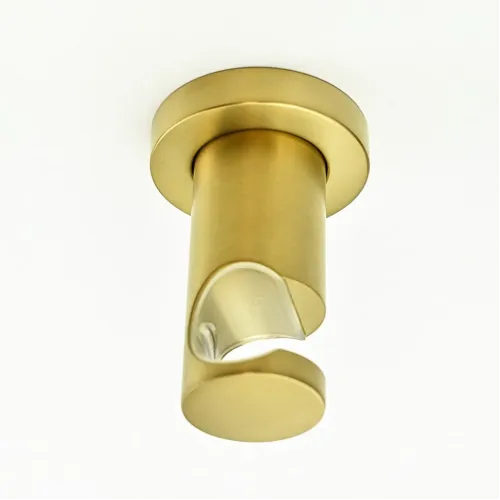 Держатель для лейки PAINI фиксированный, круглый, брашированное золото PVD