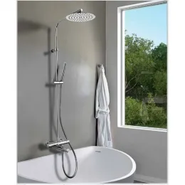 Душевая система PAINI Cox 250 мм, ультратонкий с термостатом, хром (CR)