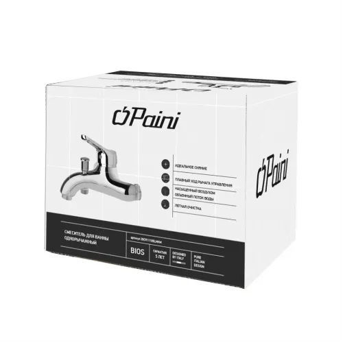 Смеситель для ванны PAINI Bios, хром (CR)