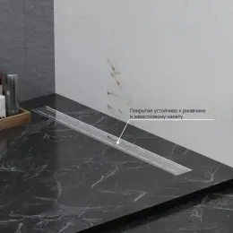 Душевой лоток с рамкой PAINI Line 450 мм D40, глянец