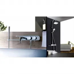 Смеситель для ванны PAINI Pad с аксессуаром, хром (CR)