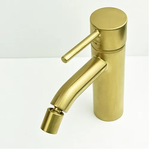 Смеситель для биде PAINI Cox без донного клапана, брашированное золото PVD (PJ)