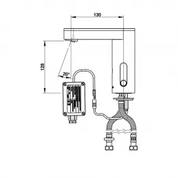 Смеситель бесконтактный Presto So'o 56214 для раковины