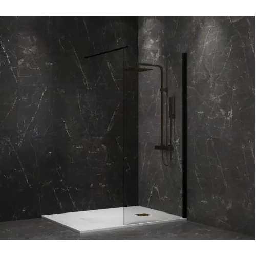 Душевая перегородка 80x195 стекло прозрачное