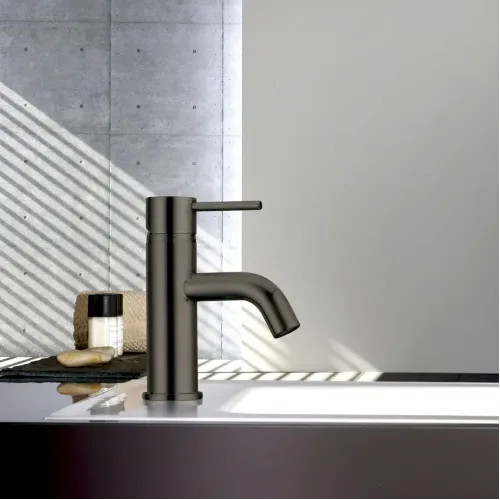 Смеситель для раковины PAINI Cox без донного клапана, черный брашированный PVD (PZ)