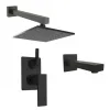 Комплект на 2 потребителя Grazia PAINI, для ванны с верхним душем, черный брашированный PVD