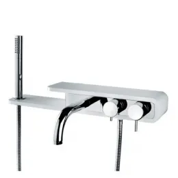 Смеситель для ванны PAINI Pad с аксессуаром, хром (CR)