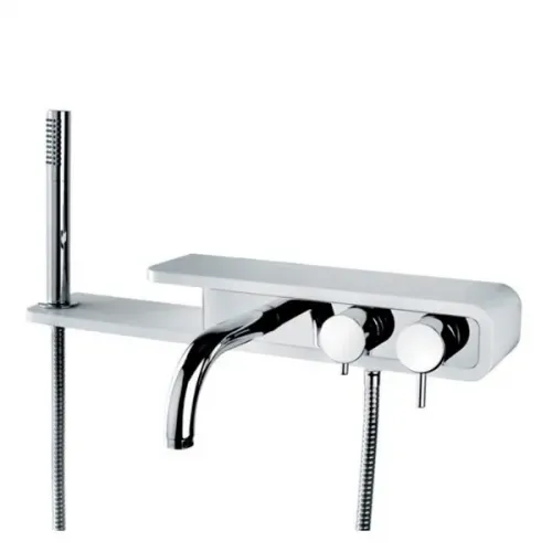 Смеситель для ванны PAINI Pad с аксессуаром, хром (CR)