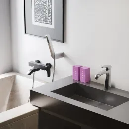 Смеситель для ванны PAINI Lady с аксессуаром, черный (YO)