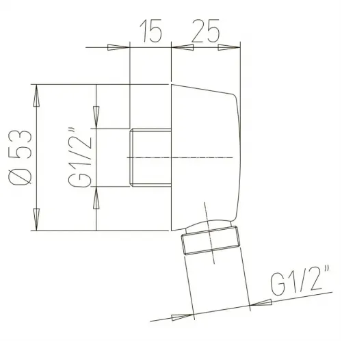 Вывод для воды PAINI круглый, черный брашированный PVD (PZ)