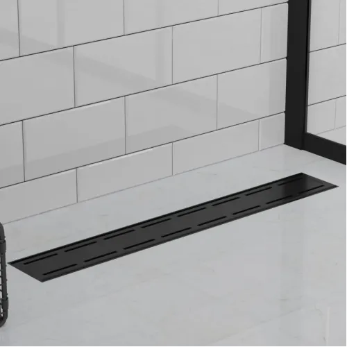 Душевой лоток PAINI Line 650 мм D40, черный матовый