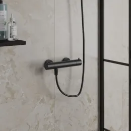 Смеситель для душа PAINI COX без аксессуара, с термостатом, черный брашированный PVD (PZ)