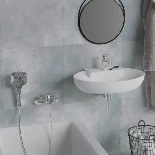 Душевой комплект: лейка, шланг, держатель PAINI Pescara, хром (CR)