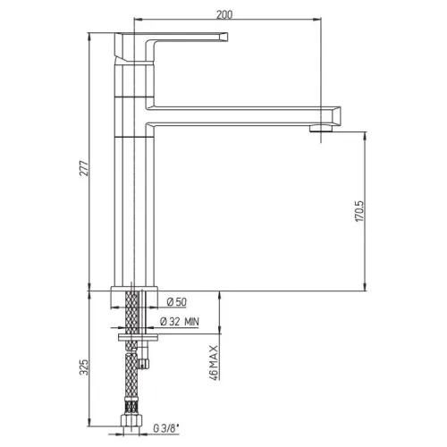 86PA579 Ovo смеситель для кухни сталь-pvd