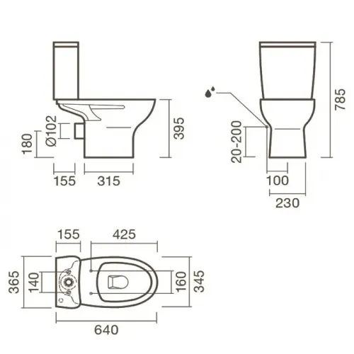 Унитаз-компакт Sanitana POP