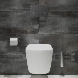 Клавиша двойного смыва URBATEC овальные кнопки, черный матовый