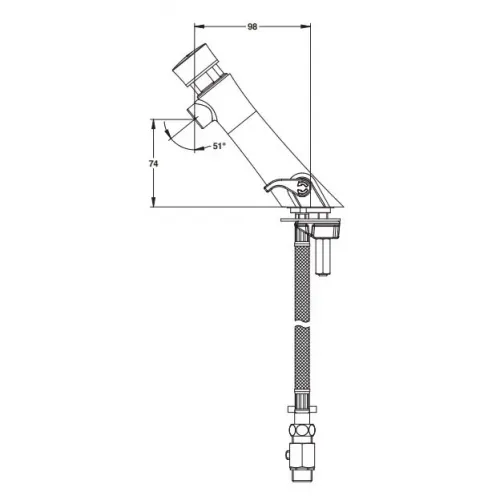 Смеситель порционный Presto Neo S 68403 для раковины