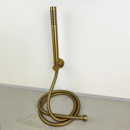 Душевая лейка ручная PAINI круглая латунь, брашированное золото PVD