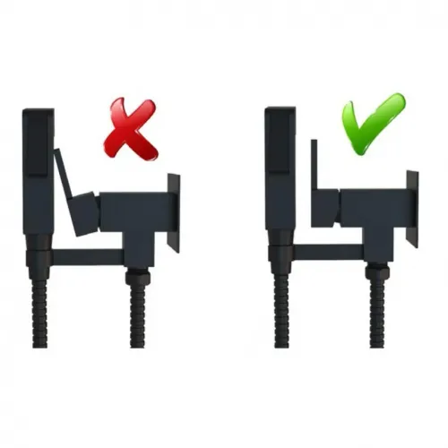 Гигиенический душ PAINI Isola встраиваемый, черный брашированный PVD (PZ)