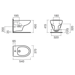 Биде подвесное Sanitana MUNIQUE