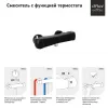 Смеситель для душа PAINI Lady с термостатом, черный (YO)