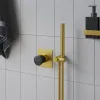 Душевой набор для встраиваемого смесителя, брашированное золото PVD (PJ)