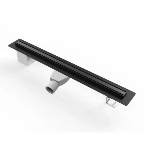 Душевой лоток PAINI Slim Line 700 мм D50, черный матовый