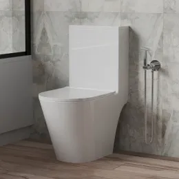 Унитаз-компакт URBATEC NOVE, безободковый, с сиденьем микролифт, выпуск универсальный