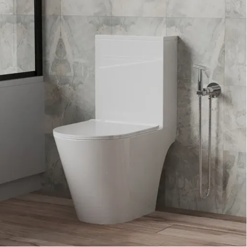 Унитаз-компакт URBATEC NOVE, безободковый, с сиденьем микролифт, выпуск универсальный