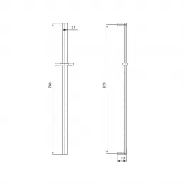 Душевая стойка PAINI Ravenna, хром (CR)