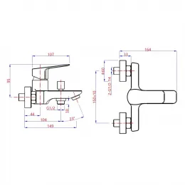 Комплект смесителей PAINI Viva Style 3в1, для раковины и ванны с гарнитуром