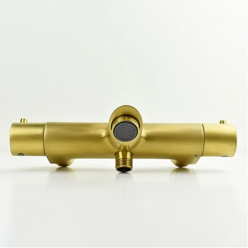 Смеситель для ванны и душа PAINI Cox термостат, брашированное золото PVD (PJ)