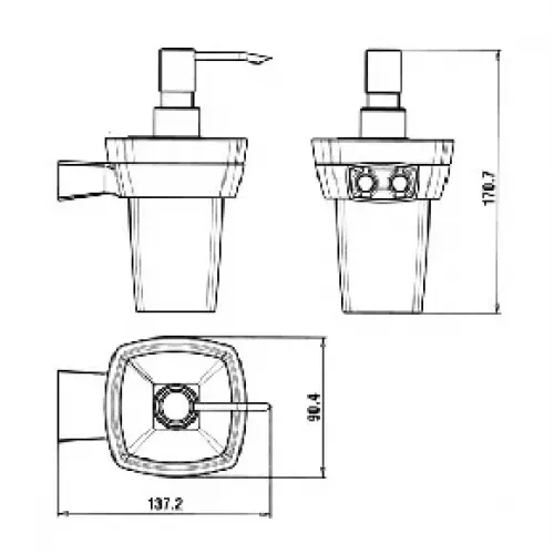 Дозатор для жидкого мыла PAINI Lady, хром (CR)