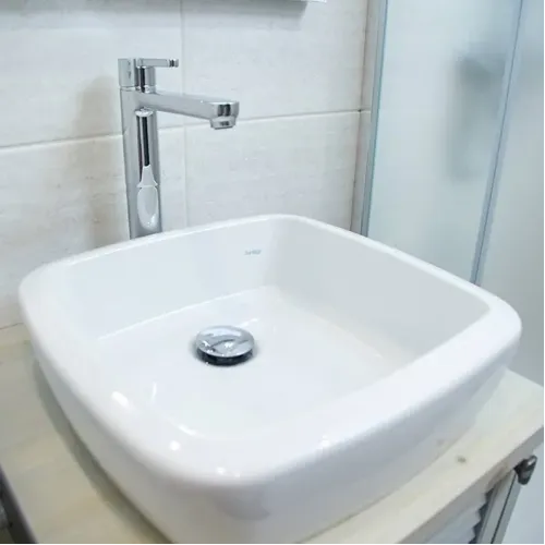 Смеситель для раковины PAINI Arena без донного клапана, высокий, хром (CR)