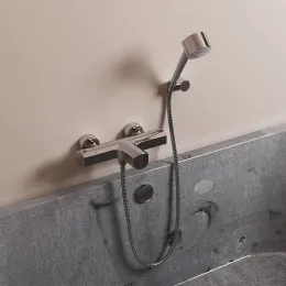 Смеситель для ванны PAINI Ovo с термостатом и аксессуаром, хром (CR)