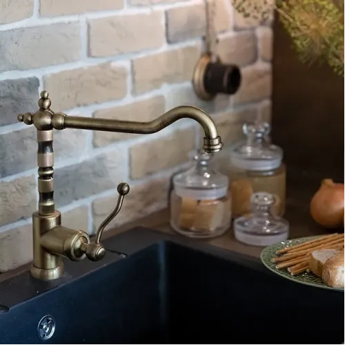 Смеситель для кухни PAINI Duomo, старая бронза (F3)