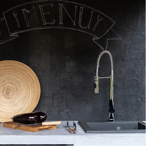 Смеситель для кухни PAINI Le Mans гибкий излив, хром (CR)