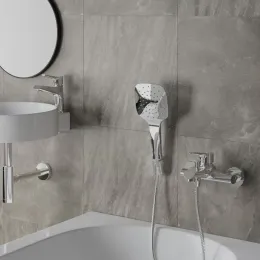 Комплект смесителей PAINI Messina 3в1, для раковины и ванны с лейкой